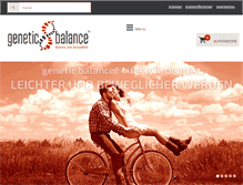 Tablet Screenshot of genetic-balance.com